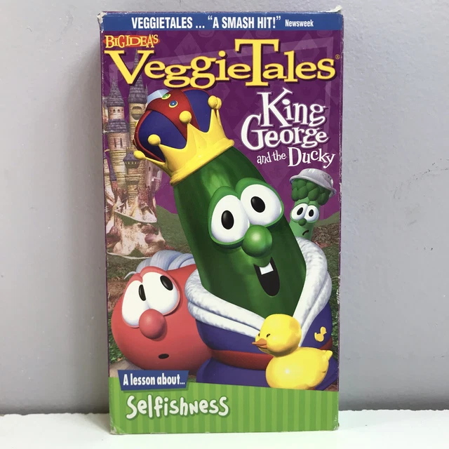 VEGGIETALES KING GEORGE The Ducky VHS Video Tape Christian Lesson veggietales-king-george-the-ducky-vhs-video-tape-christian-lesson