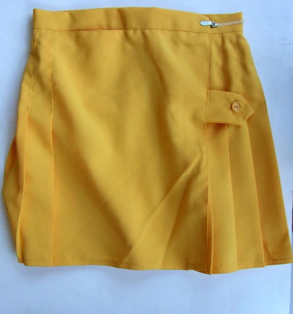 Gonna da palestra sportiva donna/ragazza taglia 8 giochi di netball tennis giallo Gonna da palestra sportiva donna/ragazza taglia 8 giochi di netball tennis giallo