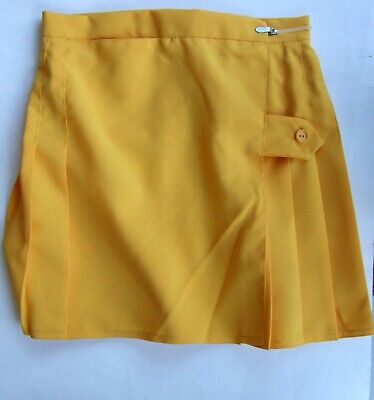 Ladies/Girls Size 8 Netball School games Tennis sports gym skirt  Yellow