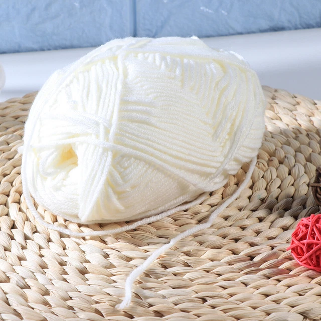 50g Baumwollgarnkegel Baumwollköpferhandhand handgewebtes Häkeln Strickgarn