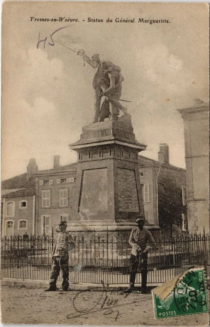 CPA Fresnes en woevre - Statue du general margueritte (118835)