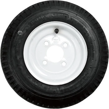 Kenda Trailer Tire/Wheel Assembly 4Ply Rated/Load Range B 4.808 4 Hole Rim 30000