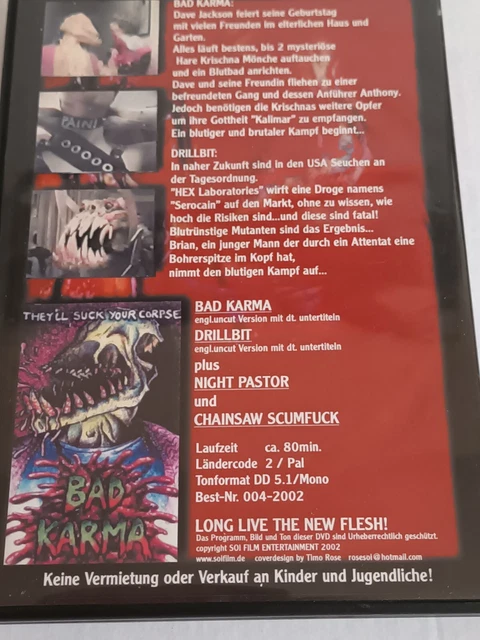 BAD KARMA DRILLBIT Night Pastor Chainsaw Scumf**K Dvd Alex Chandon Free ...