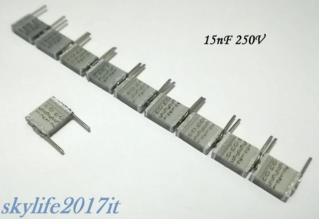 Condensatore POLIESTERE MET.FILM 100nF 100K 0,1uF 250V P=10mm MKP ( X - Foto 4