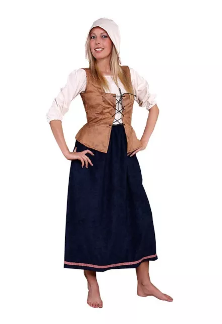 Mittelalter Magd Bäuerin Kostüm larp Burgfest Damen Kostüm Verkleidung Fasching