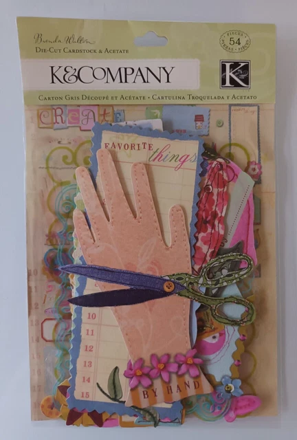 K & Company Brenda Walton troquelados y acetato efímeros *Nuevo*