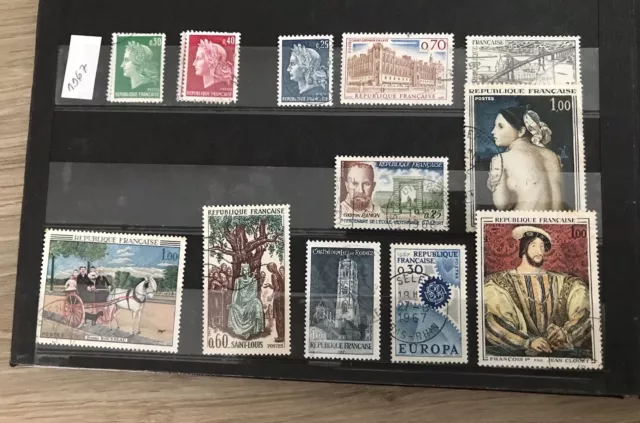 France 1967 Timbres oblitéré