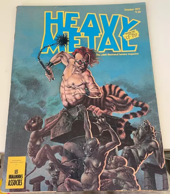 Heavy Metal Volume 1, #7 (October 1977) - Vintage Fantasy Magazine