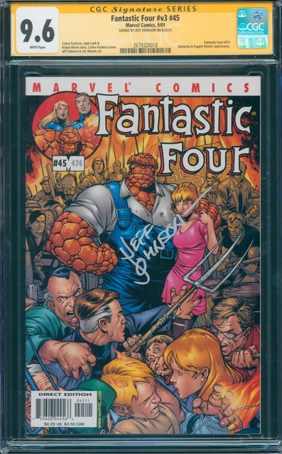 Fantastic Four #v3 #45 9.6 CGC Signed by Jeff Johnson