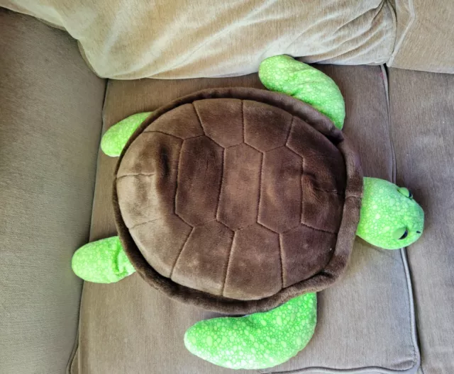 Monterey Bay Aquarium Sea Turtle Plush 25" Green Brown