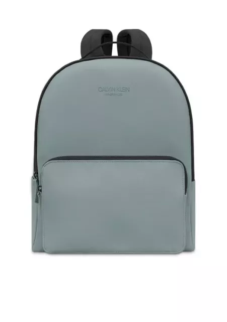 NEW CALVIN KLEIN Fragrances Bluish Gray Backpack Bag Travel