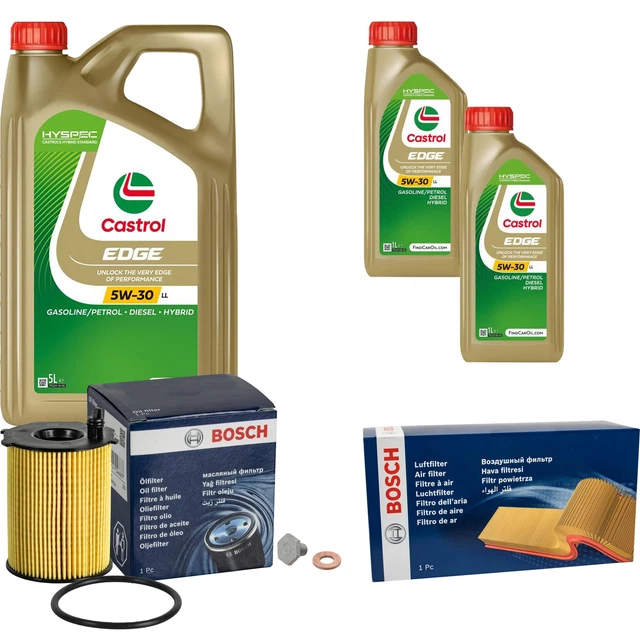 KIT TAGLIANDO 4 FILTRI BOSCH 5 LITRI LT CASTROL 5W30 MINI COOPER D 1.6 D 82KW - Foto 8