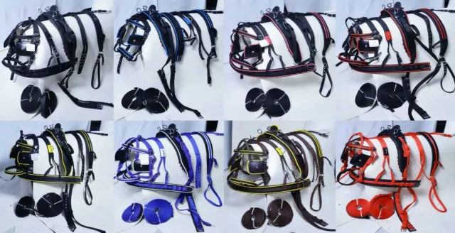 New Nylon Webbing Driving Cart Harness Set Cob Size For Single Horse Top Quality