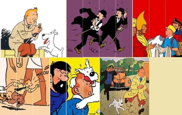 Jouet : Puzzle Tintin & Milou 60pièces - L'oreille cassée - cartonnages  Dubreucq Bruxelles (complet , 1 pièce acc morceau présent)
