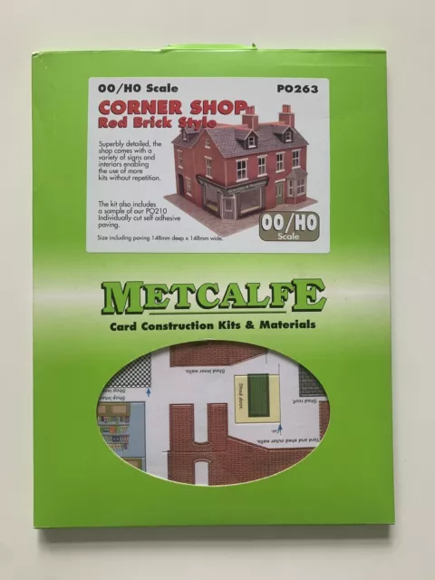 Metcalfe PO263 OO/HO gauge corner shop card kit new in box