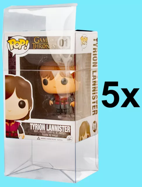 5 ULTRA PRO SEMI RIGID FIGURINE POP DISPLAY CASES Funko Clear Storage Protector
