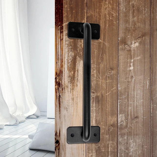 Iron Barn Sliding Door Handle Rustic Pull and Flush Gate Garage Handle Hardware