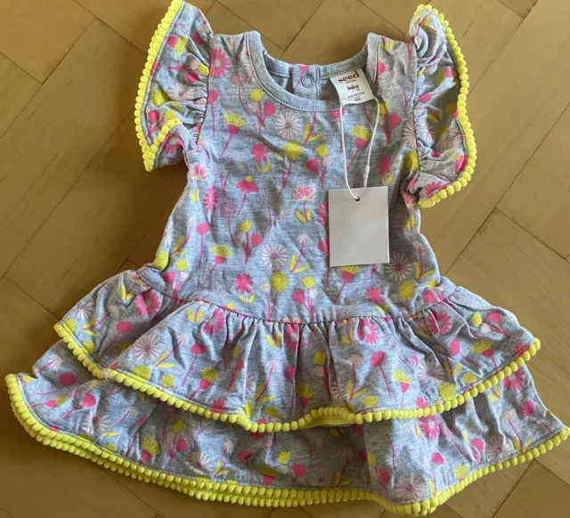 BNWT Seed Baby Girls Dress Size 0-3 Months