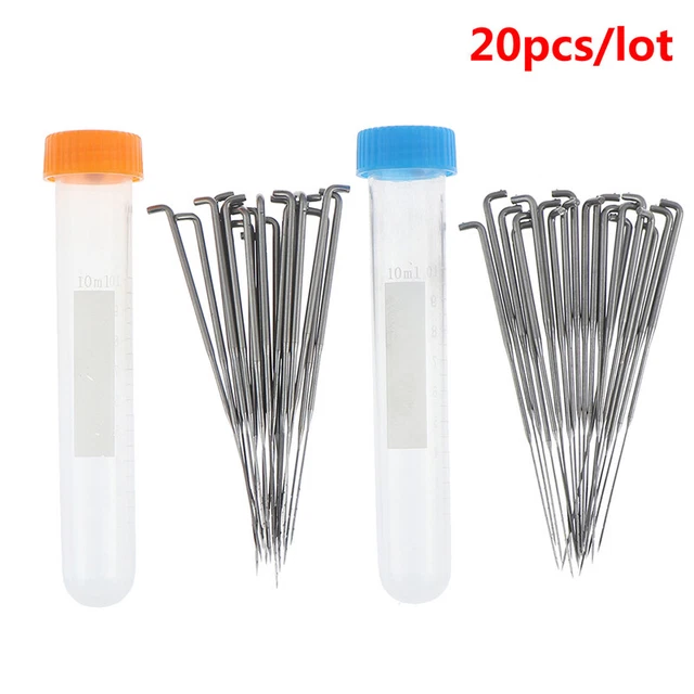 20 piezas/lote de herramientas de costura de aguja de fieltro fino grueso mediano grueso kit de tejido de lana - ZR