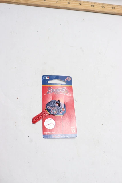 Hillman Mlb Atlanta Braves House/office Key Blank Single Sided 66 KW1 89682