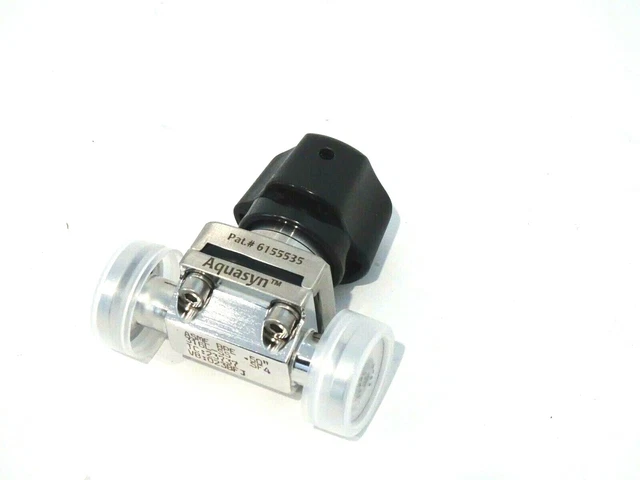 Nuovo AQUASYN 316L-SS 2-WAY Diaframma Valvola .50 " 316LSS