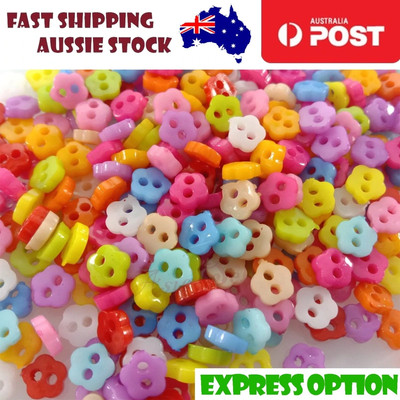 11 mm DIY Express 100 Bottoni in plastica Colorata Colori Misti 