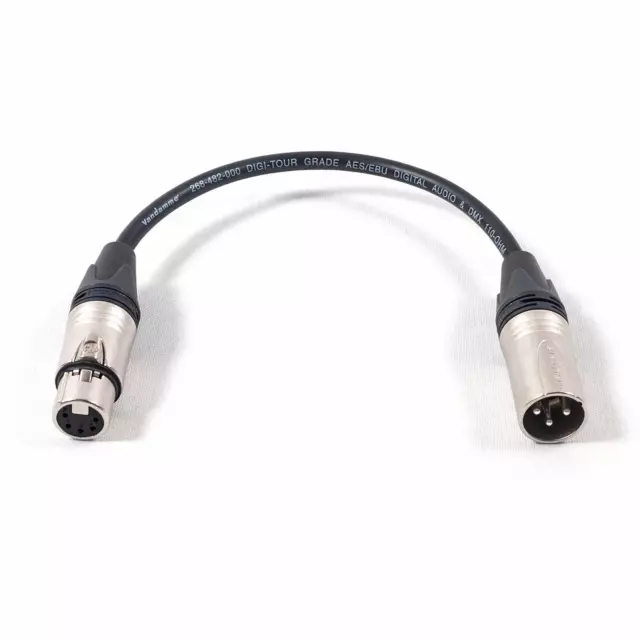 DMX 5 Broches Femelle XLR à 3 Mâle Van Damme Câble Adaptateur Turnaround