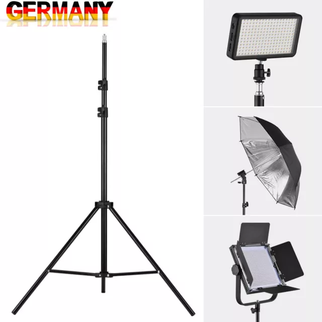 2m Stativ Lichtstativ Lampestativ Ständer für Studio Foto Blitzlicht Softbox