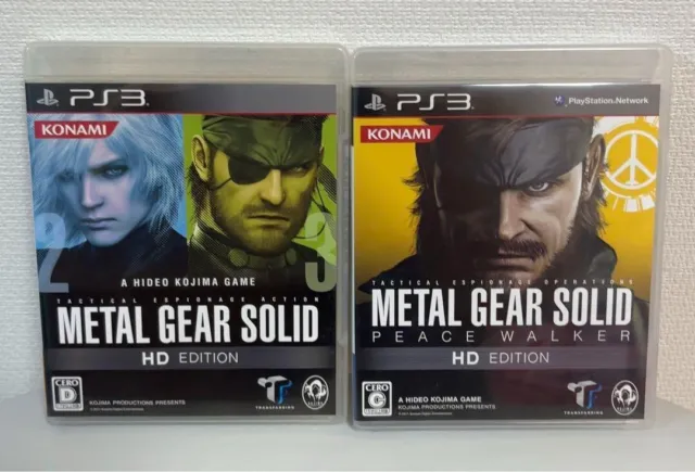 Metal Gear Solid HD Edition & Peace Walker set Sony PS3 Japanese ver Tested
