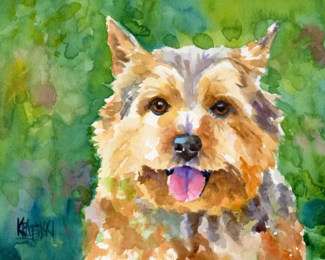 Norwich Terrier Gifts | Norwich Art Print from Painting | Poster, Decor 11x14