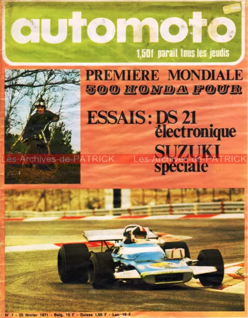 AUTO MOTO JOURNAL  7 SUZUKI T500 LAVERDA 750 HONDA CB 500 Four CITROEN DS 21