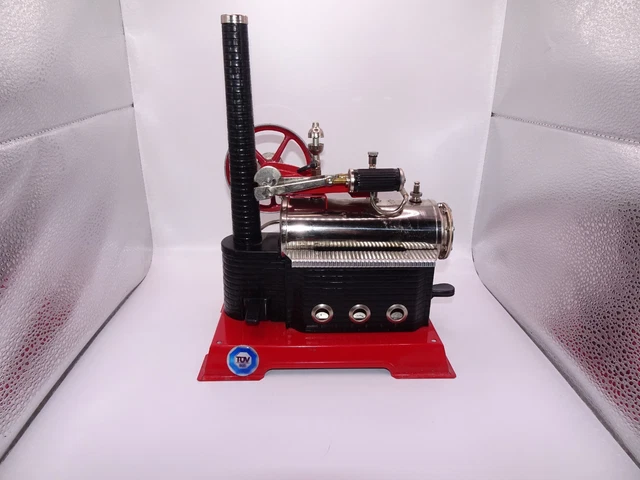 Wilesco Machine à Vapeur D10 / 100 – Édition Anniversaire 100 Ans, Modèle Métal Argenté (2019)