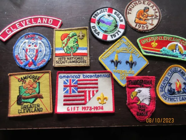 Mixed Lot Vintage BSA Boy Scout Patches National Jamboree  Thunderama Camporee +