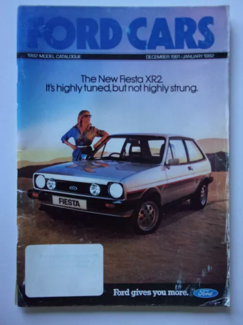 FORD CARS 1981 1982 orig UK Mkt Prestige Brochure - Escort XR3 Capri Granada