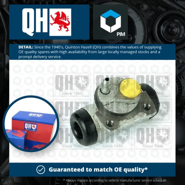 Wheel Cylinder fits PEUGEOT 206 1.9D Rear Right 98 to 07 Brake QH 4402E0 Quality