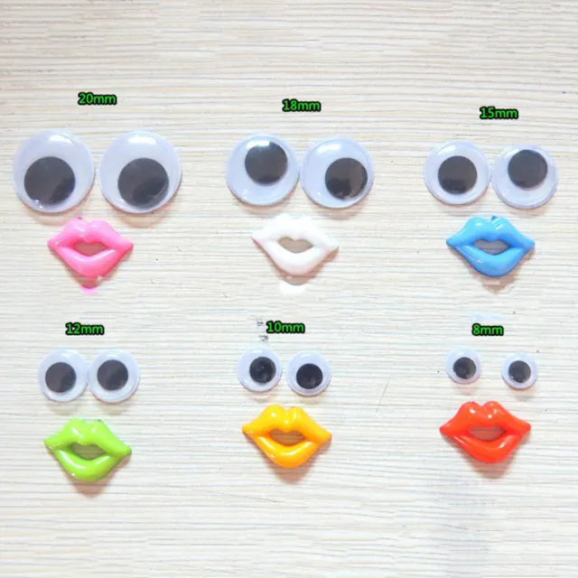 Unqiue Mixed Wiggly Wobbly Googly Eyes for DIY Scrapbooking H-LN