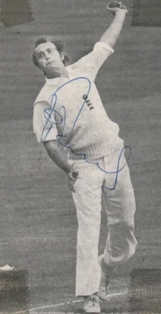 PHIL EDMONDS ENGLAND TEST CRICKETER MIDDLESEX autograph signed magazine picture