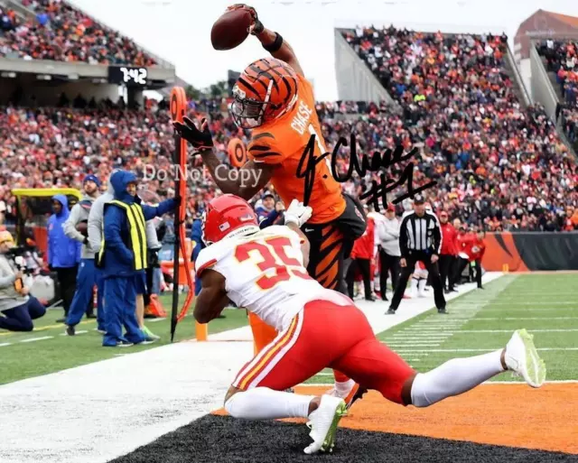 Ja'marr Chase Signed Photo 8X10 Rp Autographed Picture Cincinnati Bengals !