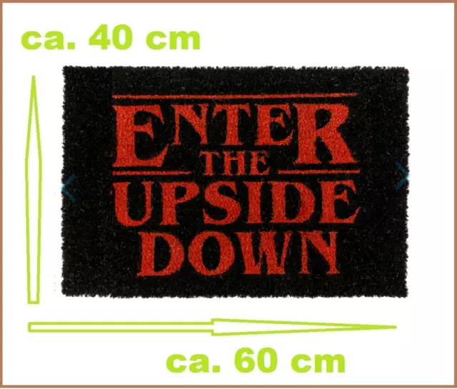 Stranger-Things-Fußmatte-Enter-The-Upside-Down Paillasson Mat 60x40cm