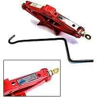 Cric A Pantografo 1T - Compatto, Per Auto, Con Manico, Acciaio, Per Emergenze