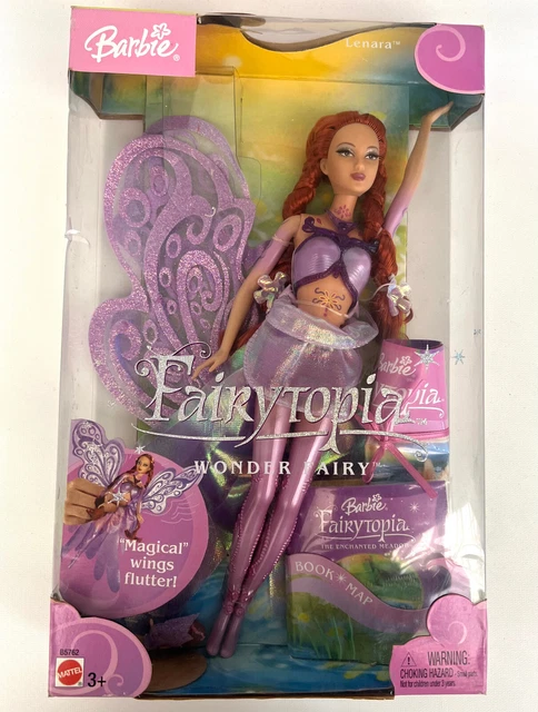 NEW IN BOX Barbie Lenara Purple Fairytopia Wonder Fairy 12" Mattel ...
