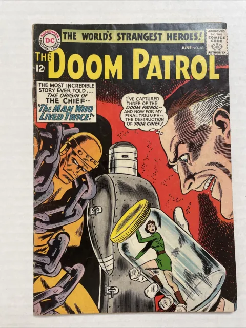 DOOM PATROL #88 1964 VF- DC Comics ORIGIN OF THE CHIEF