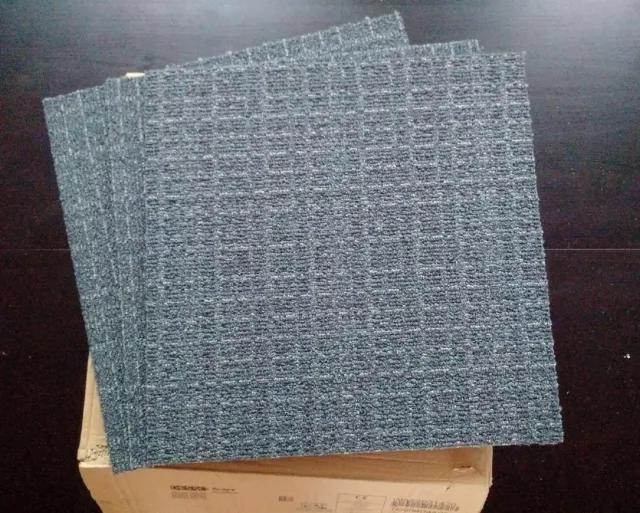 Neuf haut de gamme Desso Scape 36 dalles moquette bleue 8m² new carpet tiles