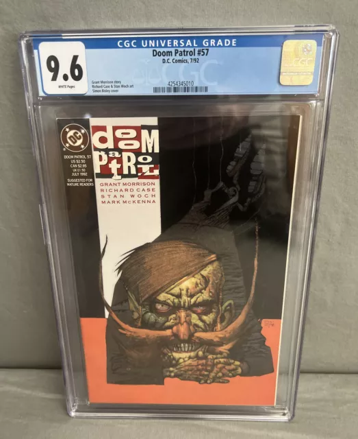 Doom Patrol #57 CGC 9.6 White Pages 1st Appearance of Candle Maker