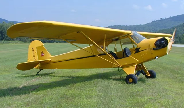 Model Airplane Plans (RC-FF): Piper J3 Cub 34" Scale for ¼A Engine (Flyline)