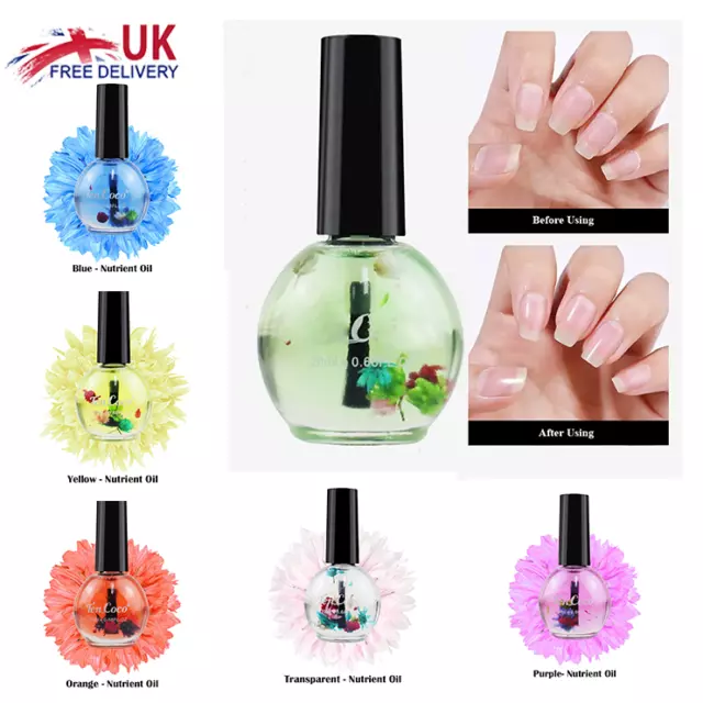 20ml Nail & Cuticle Revitalizing Oil Manicure Nutrition Treatment Conditioner UK