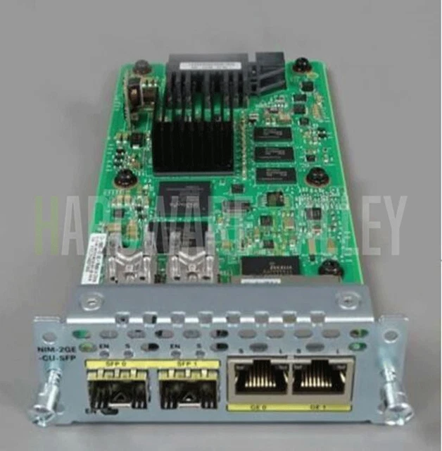 thumbnail image 2 of Cisco NIM 2GE CU SFP 2 Port Gigabit Ethernet Dual Mode GE/SFP Module (Renewed 2 of 12