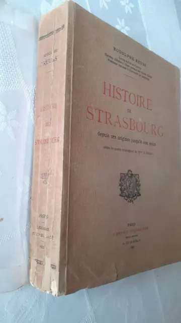 REUSS - ‎HISTOIRE DE STRASBOURG depuis ses origines jusqu'à nos jours - 1940 2