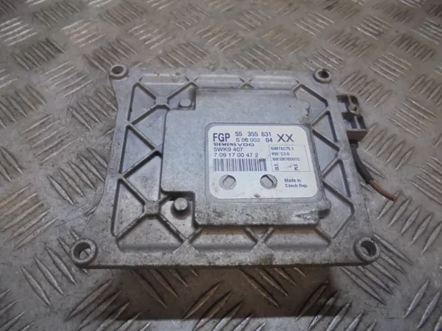 2007 Vauxhall Vectra C 1.8i VVT Life 5DR MOTOR ECU 55355631XX SIEMENS #1884