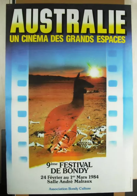 Cartel Original Tema Australia 9e Festival Cine Bondy Kerfyser 1984 100cm